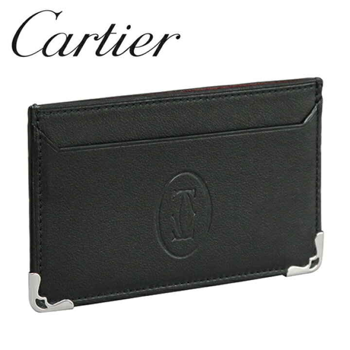 楽天市場】Cartier カードケース パスケース カードホルダー ブラック  