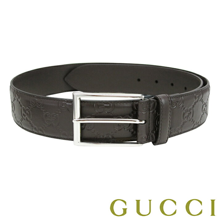 楽天市場】グッチ GUCCI ベルト メンズ ブラウン/シルバーカラー 