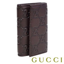 楽天市場】グッチ gucci キーケース シマ ダークブラウンの通販 
