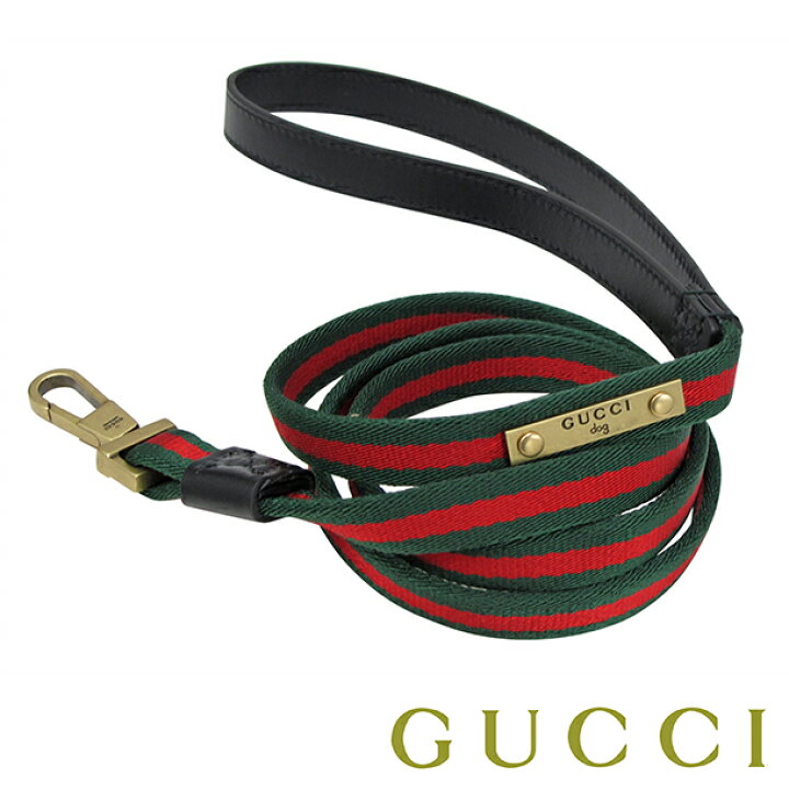 楽天市場】グッチ GUCCI 犬 リード おしゃれ ペット用品グリーン 