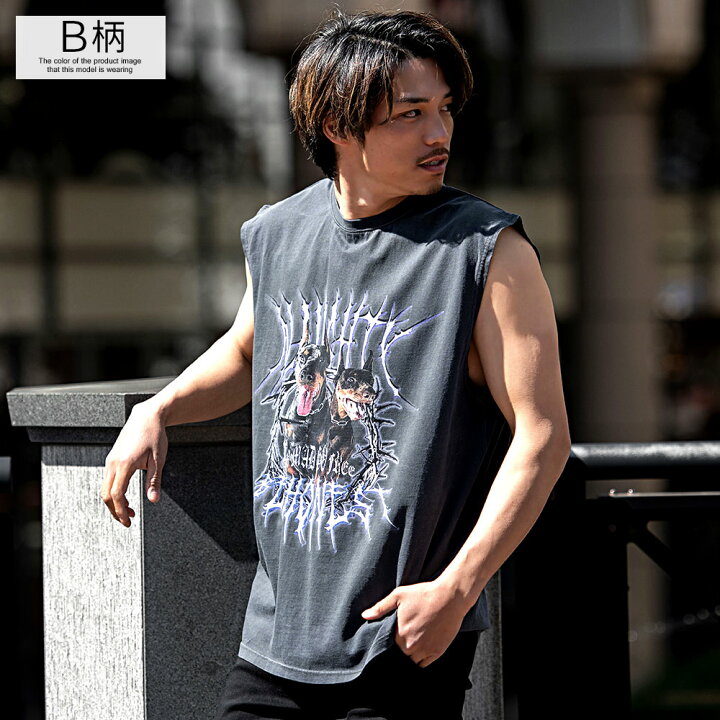楽天市場】【送料無料】ノースリーブ Tシャツ メンズ ブランド タンク