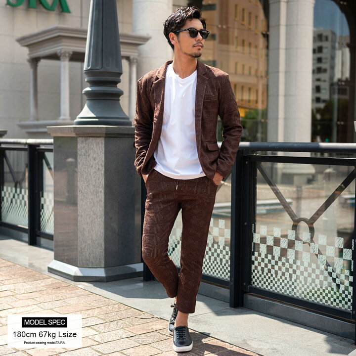 楽天市場】【送料無料】テーラードジャケット メンズ カジュアルスーツ  