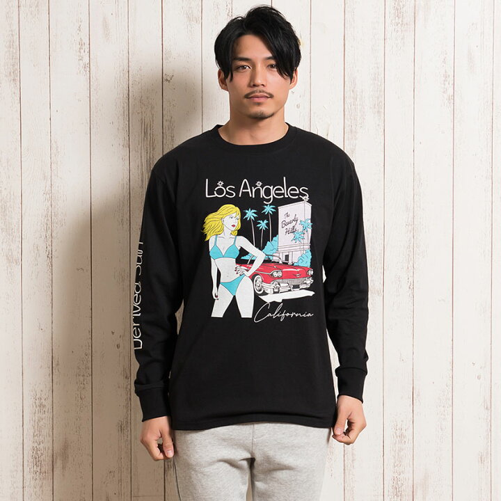 楽天市場 長袖tシャツ メンズ ロンt トップス イラスト アメコミ ロゴ プリント 袖プリント おしゃれ ホワイト ブラック オレンジ 黒 M L ストリート カジュアル Cavaria キャバリア 春 春服 21 あす楽対応 Dtk Silver Bullet シルバーバレット