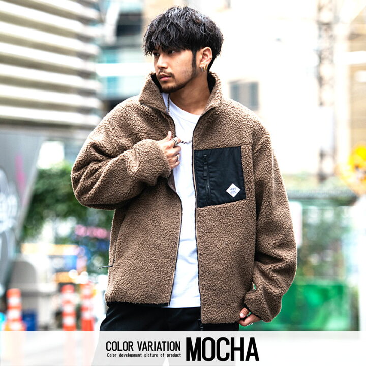 楽天市場】【送料無料】ボア ブルゾン メンズ アウター ジャケット  