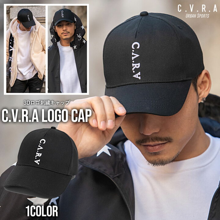 楽天市場 送料無料 キャップ メンズ 帽子 Cap ブランド 大人 オシャレ ベースボールキャップ Cap スポーツ 3d ロゴ 刺繍 シンプル ワンポイント ローキャップ ユニセックス コットン 綿 ブラック 黒 C V R A カジュアル 代 30代 40代 メンズファッション あす楽