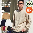 ロンT メンズ 長袖Tシャツ ブランド 長袖 Tシャツ おしゃれ USAコットン 大きいサイズ トップス カットソー レディース 無地 シンプル ホワイト ブラック 黒 白T 白Tシャツ CavariA 大人 20代 30代 40代 50代 ちょいワル ユニセックス 男性 男 服 秋 冬 秋冬 ファッション