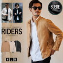 【送料無料】ライダースジャケット メンズ レザージャケット シングル ブランド 大人 スウェード スエード ライダース アウター 防寒 カジュアル シンプル 無地 革ジャン ブラック グレージュ ベージュ 黒 CavariA 20代 30代 40代 50代 男 男性 秋 冬 秋冬 ファッション