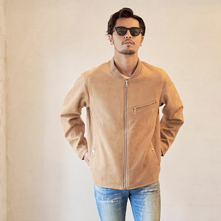 楽天市場】【送料無料】レザージャケット メンズ スウェード スエード  