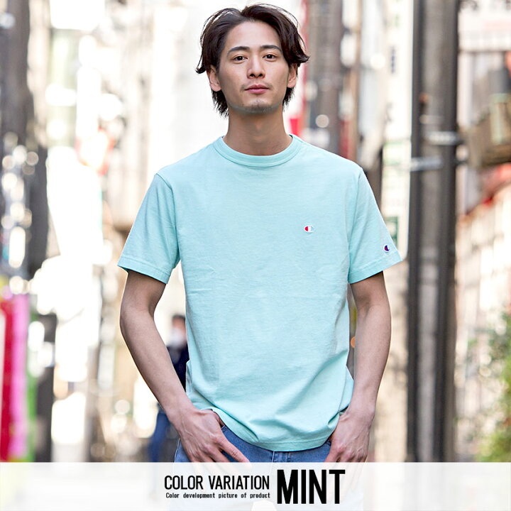 楽天市場 Champion チャンピオン Tシャツ メンズ 半袖 ブランド ユニセックス レディース トップス カットソー インナー 半袖tシャツ シンプル 無地 クルーネック M L ホワイト グレー ブラック ネイビー ペールカラー 春 夏 21 あす楽対応 Silver Bullet