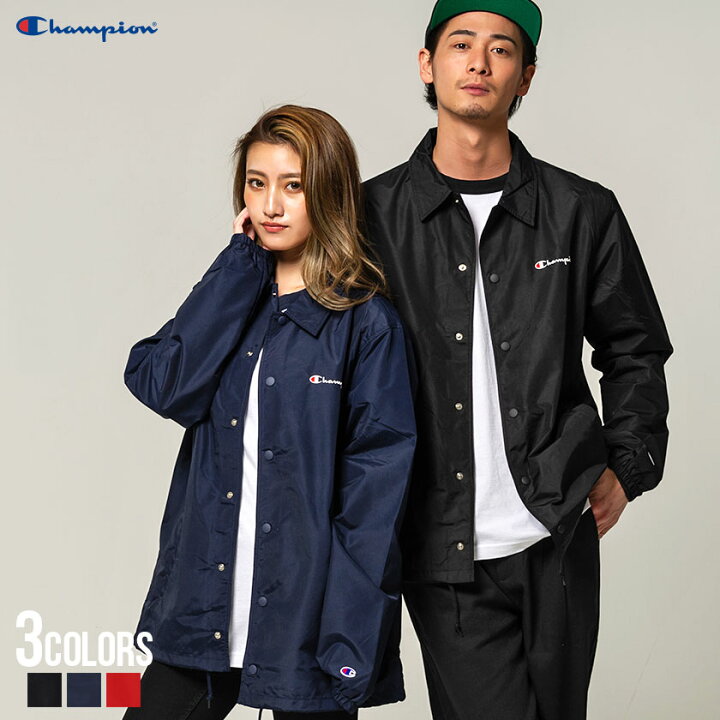 Champion チャンピオン コーチジャケット 裏ボア M ネイビー 美品