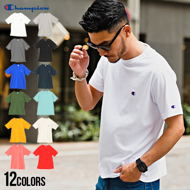 楽天市場】Champion チャンピオン Tシャツ メンズ 半袖 ブランド ユニ  