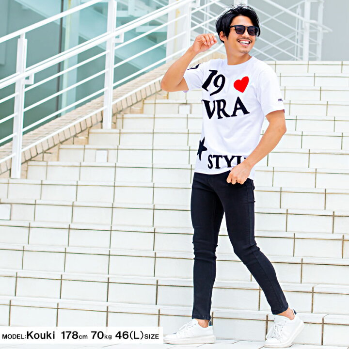 楽天市場 Tシャツ メンズ ブランド おしゃれ 大人 カジュアル 半袖 半袖tシャツ 刺繍 ラバー プリント ロゴ サガラ ワッペン クルーネック 黒 白 ブラック ホワイト M L ラグスポ スポーツ ストリート系 ファッション カットソー Cavaria 夏 夏服 あす楽対応