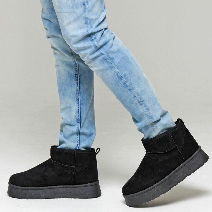 楽天市場】【送料無料】ショートブーツ ブーツ メンズ ムートンブーツ  