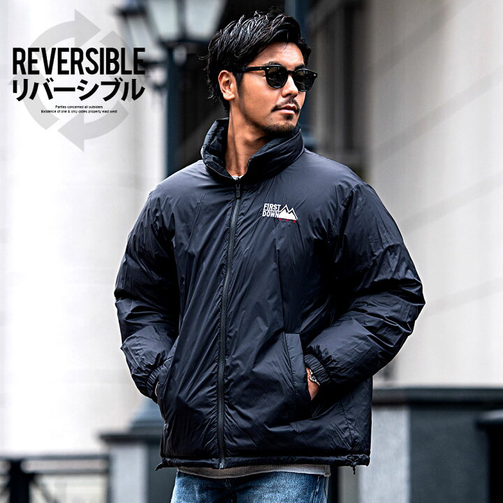 入手困難】FIRST DOWN USA ダウンジャケット リバーシブル LL 楽天市場  