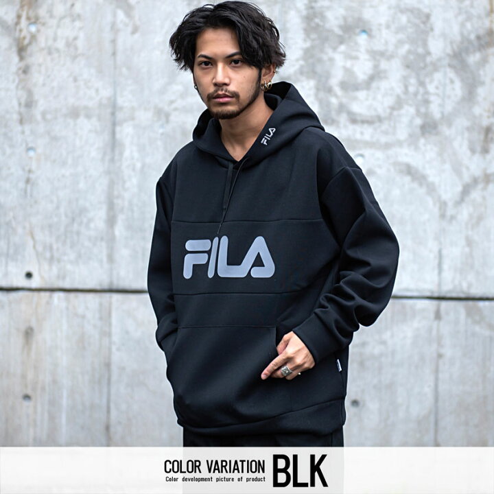楽天市場】【送料無料】FILA フィラ フーディー メンズ プルオーバー 
