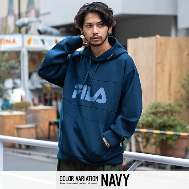 楽天市場】【送料無料】FILA フィラ フーディー メンズ プルオーバー