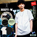 Hanes ヘインズ BEEFY Tシャツ メンズ シンプル 無地 おしゃれ 半袖 半袖Tシャツ 大人 カジュアル ファッション ポケT トップス ビーフィー クルーネック ユニセックス 白T 白Tシャツ ヘビーウエイト カットソー ブラック ホワイト 黒 白 春 夏 秋 M L XL↑
