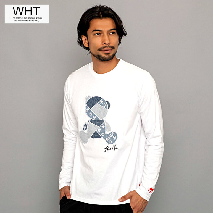 メンズ長袖白Tシャツ Adam ? 【淡水水槽】 Lippes