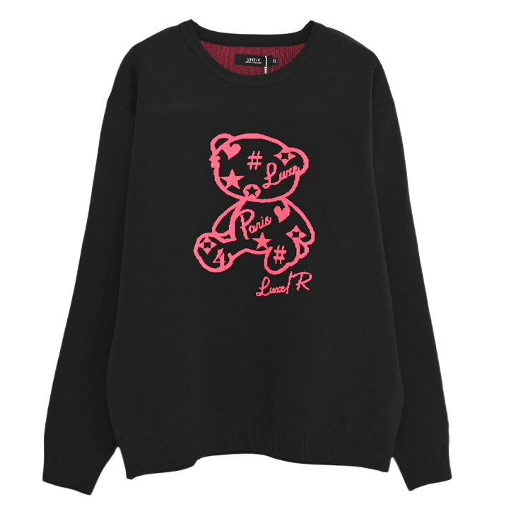 EXAMPLE エグザンプル BB BEAR KNIT ふるふ SWEATER ベア ジャガード  