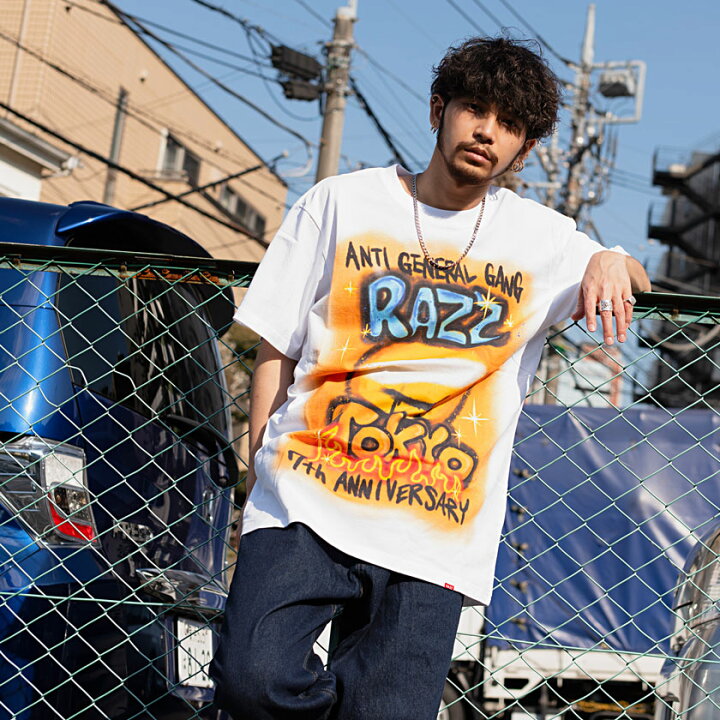 楽天市場 Tシャツ メンズ Razzis ラズ ブランド おしゃれ 大人 トップス カットソー 7周年 記念 アニバーサリー スプレープリント ホワイト チャコール 白 ストリートファッション ストリート系 韓国ファッション 春 夏 夏服 あす楽対応 Dtk Silver Bullet