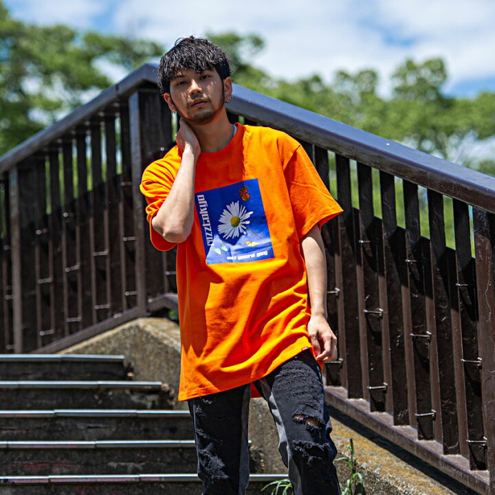 楽天市場 送料無料 Tシャツ メンズ Razzis ラズ ブランド おしゃれ トップス カットソー フラワー プリント 花 ホワイト オレンジ 白 ストリート ファッション ストリート系 夏 夏服 22 あす楽対応 Dtk Silver Bullet シルバーバレット