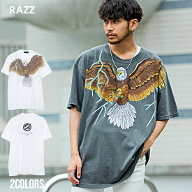 【送料無料】"Tシャツ メンズ RAZZIS ラズ ブランド おしゃれ 半袖 半袖Tシャツ 大人 大きいサイズ カジュアル グレー ホワイト トップス カットソー ストリート 韓国ファッション 20代 30代 40代 "【あす楽対応】↑↑↑