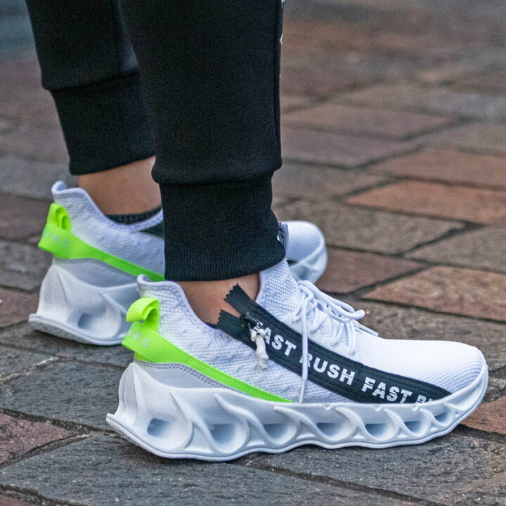 楽天市場 送料無料 スニーカー メンズ ローカット ランニングシューズ 靴 軽量 スポーツ 運動靴 ブラック ホワイト 黒 白 蛍光 ネオンカラー シューズ カジュアル 通学 通勤 あす楽対応 Silver Bullet シルバーバレット