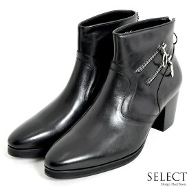 【送料無料】ブーツ メンズ 本革ライダース ZIP ハイヒールブーツ V系ブーツ サイドジップブーツ 靴 シューズ ヴィジュアル系 V系 きれいめ ホスト系 ゴシック パンク モード系 合成皮革 原宿系 地雷系 20代 30代 40代 ユニセックス 男性 男 服 秋 冬 秋冬 冬服 ファッション