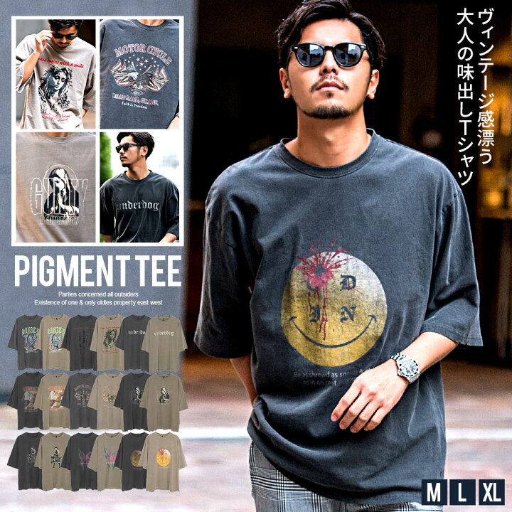 楽天市場】Tシャツ メンズ おしゃれ 半袖 半袖Tシャツ 古着風 