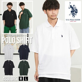 【送料無料】U.S. POLO ASSN. ポロシャツ メンズ 半袖 ワンポイント ロゴ 刺繍 ゴルフ M L ブラック ホワイト ネイビー ブルー グリーン ベージュ 黒 白 ユーエスポロアッスン ユニセックス 服 父の日 春 夏 春服 夏服 ファッション 【郵】【あす楽対応】【DTK】