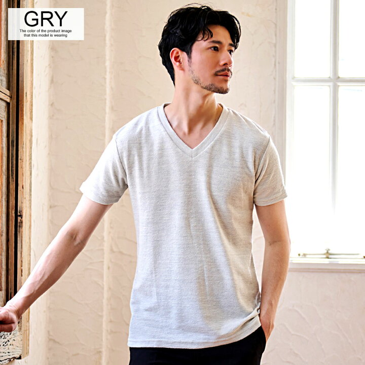 楽天市場】Tシャツ メンズ おしゃれ 半袖 半袖Tシャツ Vネック 無地 