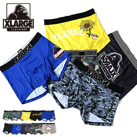 XLARGE エクストララージ ボクサーパンツ アンダーウェア アンダーウエア 下着 ブランド ブランドロゴ 総柄 迷彩柄 カモフラージュ ブラック イエロー グリーン ベージュ ブルー 黒 ストレッチ おしゃれ 【あす楽対応】【返品・交換対象外商品】