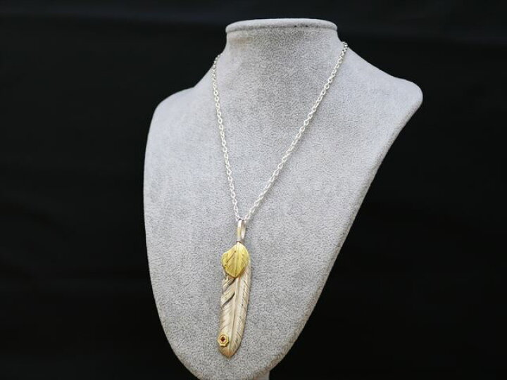 silver501 ネックレスセット K24太陽トップ ハートフェザーM 