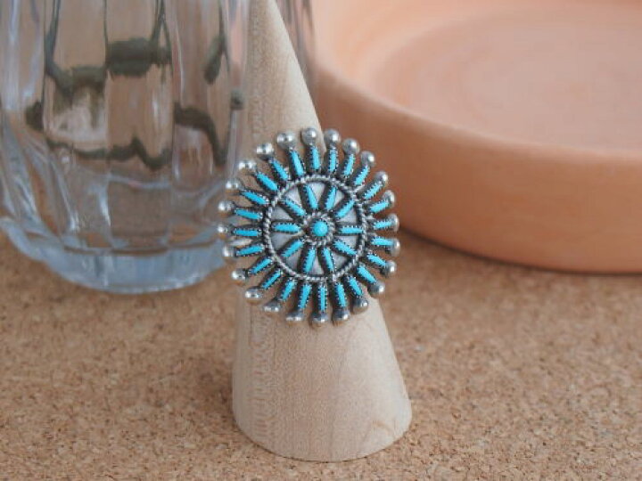 楽天市場】インディアンジュエリー・ズニ族 V.S. Johnson作 ターコイズ  