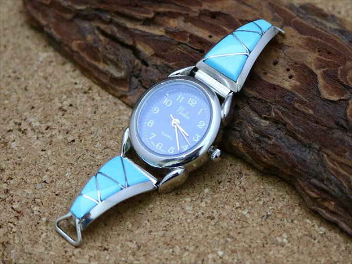 楽天市場】インディアンジュエリー ズニ族 ST 作 ターコイズ インレイ  