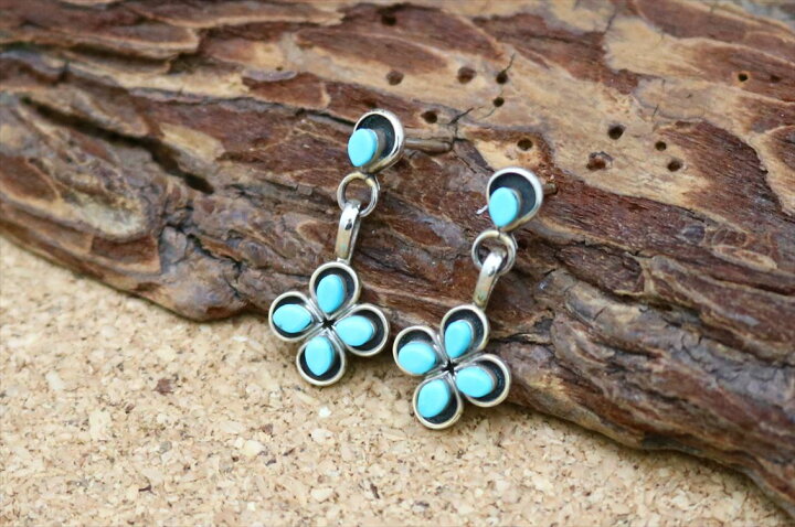 楽天市場】インディアンジュエリー ズニ族 ターコイズ フラワー 花  