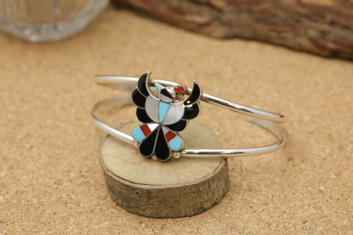 楽天市場】インディアンジュエリー・ズニ族 サンダーバード インレイ  