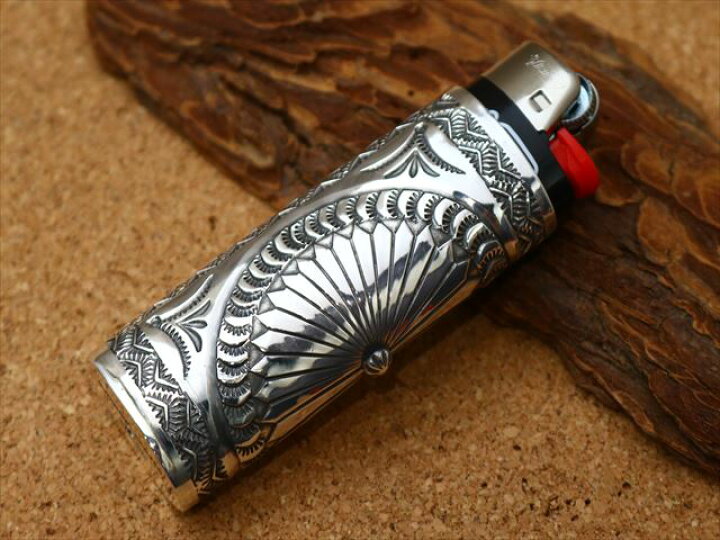 ナバホ族 Navajo ライターケース インディアンジュエリー シルバー 