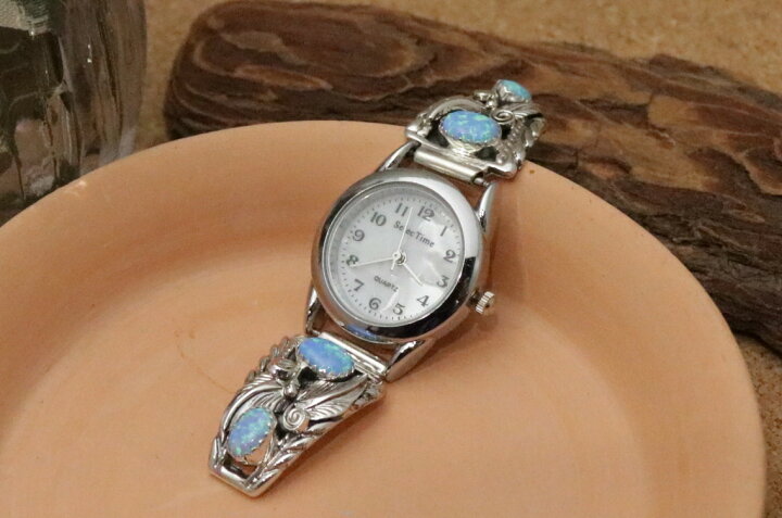 楽天市場】インディアンジュエリー・ナバホ族 リーフ飾り・ブルーの  