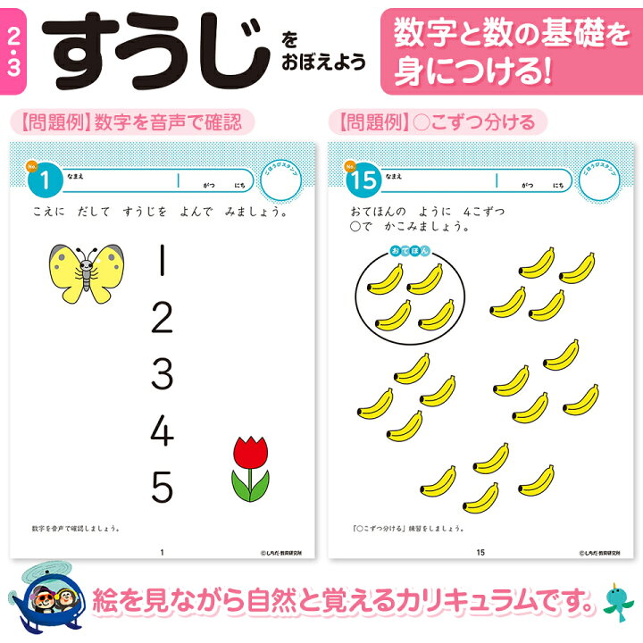楽天市場 知育 七田式 知力ドリル 2歳 3歳 10冊セット 知育ドリル 幼児 ドリル 文字 数字 迷路 計算 足し算 引き算 さんすう 算数 プリント 子供 教育 勉強 学習 シルバーバック