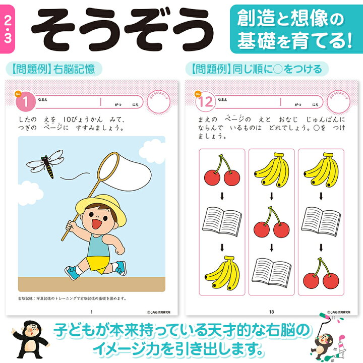 楽天市場 知育 七田式 知力ドリル 2歳 3歳 10冊セット 知育ドリル 幼児 ドリル 文字 数字 迷路 計算 足し算 引き算 さんすう 算数 プリント 子供 教育 勉強 学習 シルバーバック