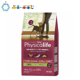 ユニ・チャーム Physicalife フィジカライフ 室内猫用 シニア 猫用 チキン入り 1.8kg 10歳頃～ 猫用総合栄養食