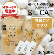 【選べる1〜3袋セット】【4本〜6本増量中】SILCAT シルキャット液体サプリ 3g×30包入り silcat 口コミ …