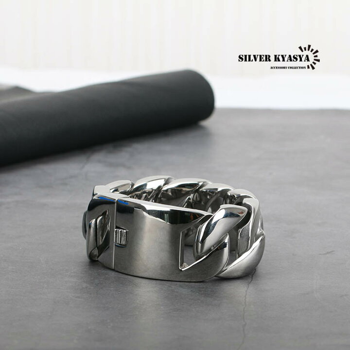 楽天市場】STAINLESS 316L 幅32mm 超極太 喜平ブレスレット シルバー  