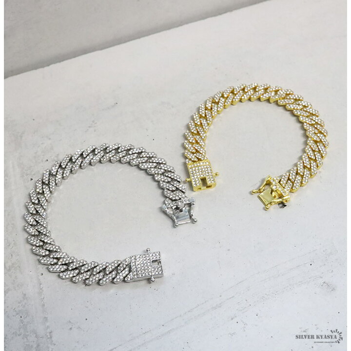 楽天市場】喜平チェーンブレスレット ブリンブリン パヴェ CZ gold 