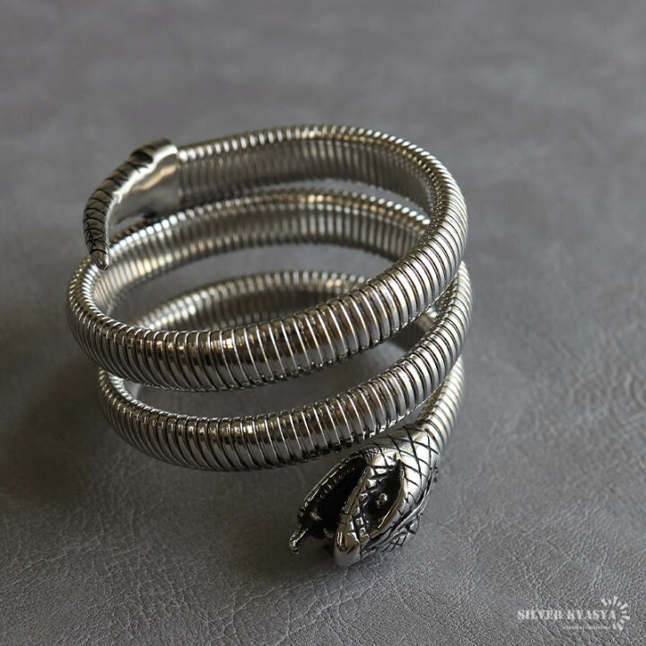 楽天市場】スネークバングル 316L素材 蛇が腕に巻き付く ワイド  