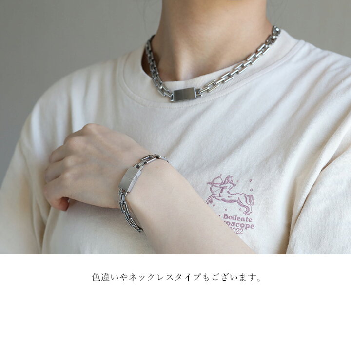 楽天市場】チェーンブレスレット プレートブレスレット ステンレス 