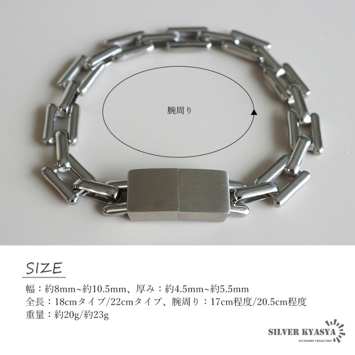 楽天市場】チェーンブレスレット プレートブレスレット ステンレス 