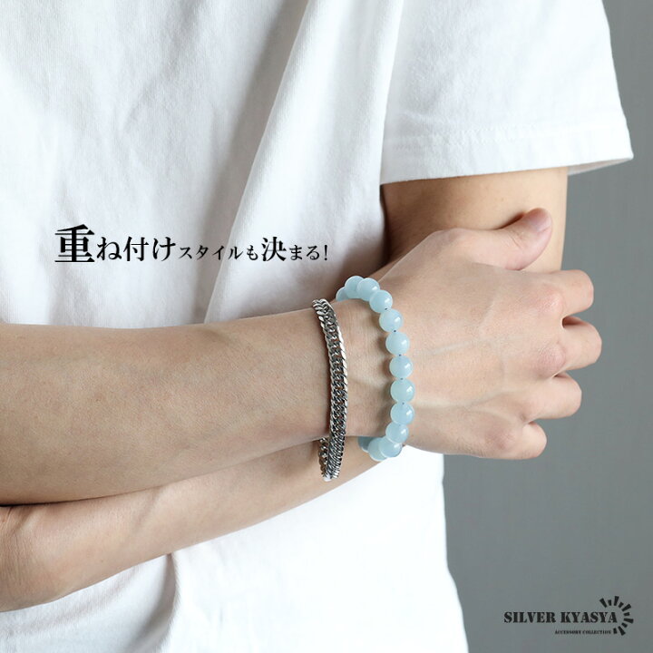 楽天市場】パワーストーンブレスレット 数珠ブレスレット アクアマリン  