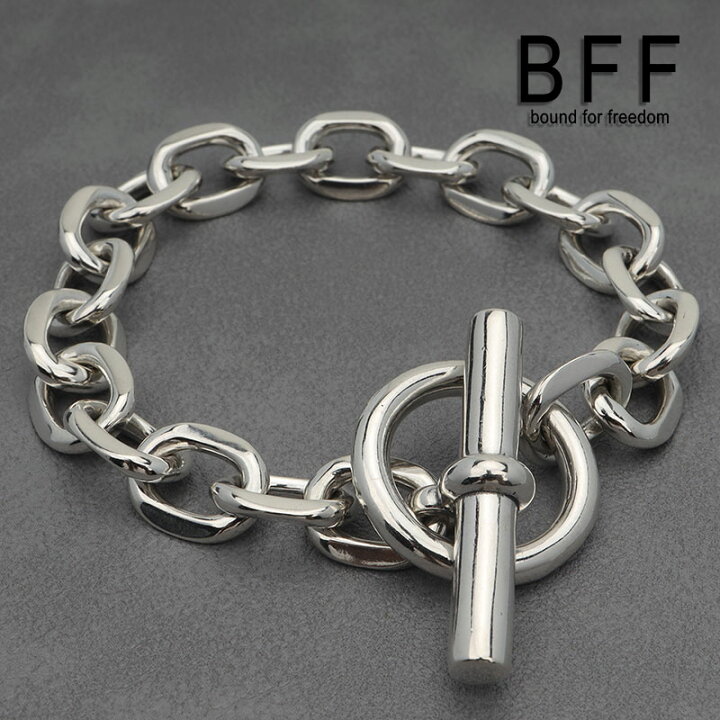 楽天市場】BFF ブランド 幅11mm マンテル チェーンブレスレット 太幅 